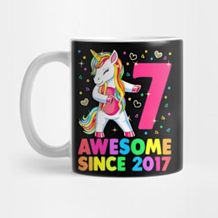 7 Years Old Unicorn Flossing 7Th Birthday Girl Unicorn Party Mug